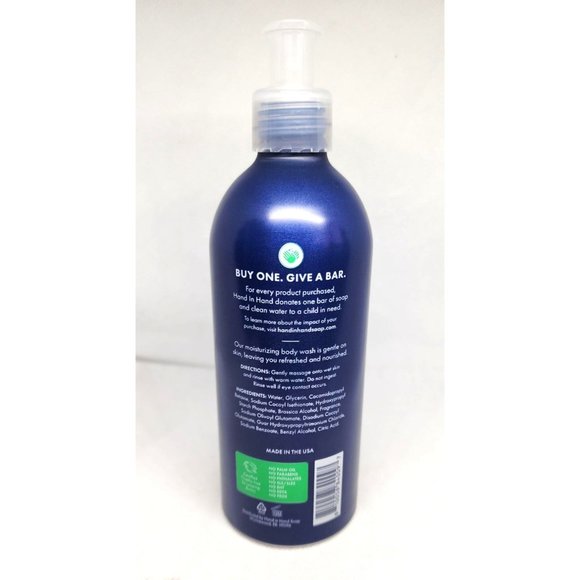 Hand In Hand Sustainable Suds Sweetgrass Lemon Zest & Vetiver Body Wash - Picture 4 of 8